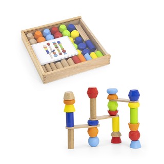 Viga Toys® Houten Toren Bouwspel